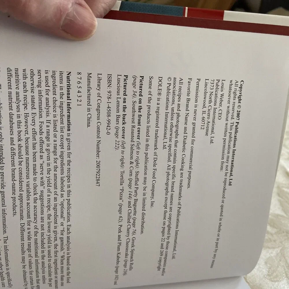 N/A product cookbook
